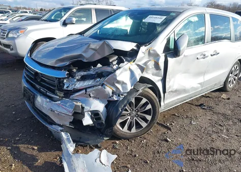 2021 Honda Odyssey Ex-L z USA, uszkodzony, nr VIN 5FNRL6H71MB011115